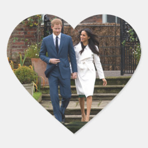 Prince Harry Meghan Markle Royal Wedding Herz-Aufkleber