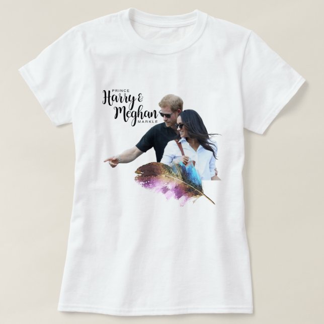 Prince Harry & Meghan Markle T-Shirt (Design vorne)