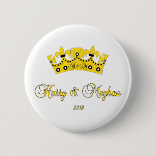 Prince Harry & Meghan Royal Wedding 2018 Button