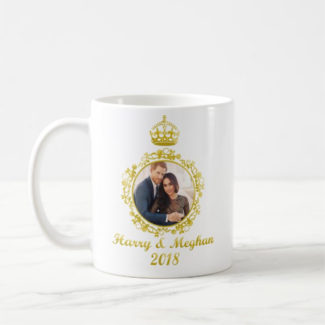 Prince Harry und Meghan Markle Kaffeetasse (Links)