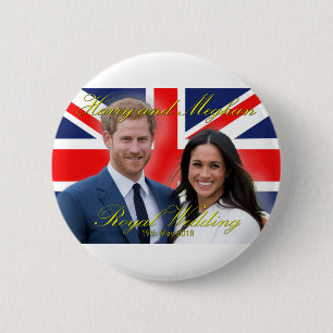 Prince Harry und Meghan Markle Royal Wedding Button