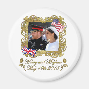 Prince Harry und Meghan Markle Royal Wedding Magnet