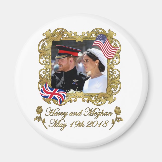 Prince Harry und Meghan Markle Royal Wedding Magnet (Vorne)