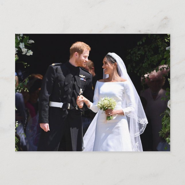 Prince Harry und Meghan Markle Royal Wedding Postkarte (Vorderseite)