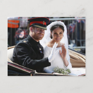 Prince Harry und Meghan Markle Royal Wedding Postkarte