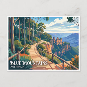 Prince Henry Cliff Walk Katoomba Australien Postkarte