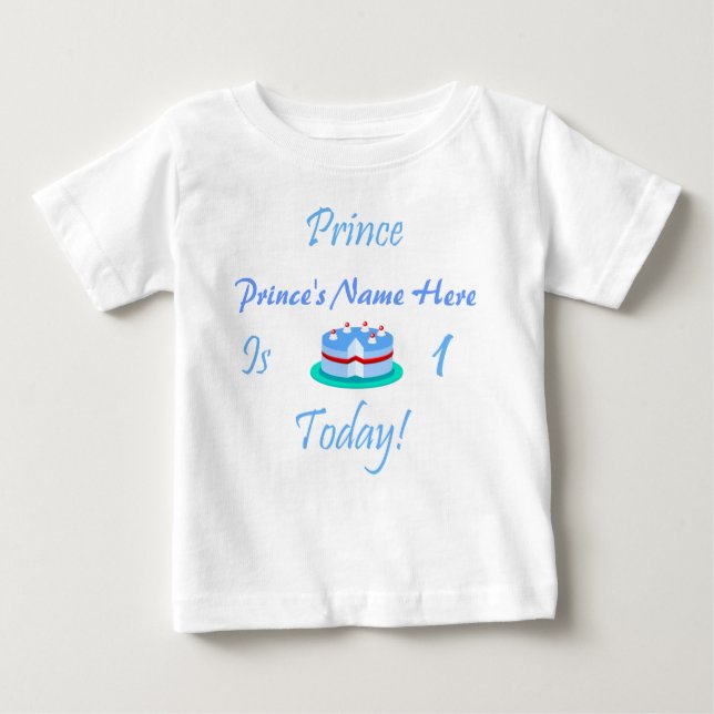 Prince (Ihr Name) ist heute 1 Baby T-shirt (Vorderseite)