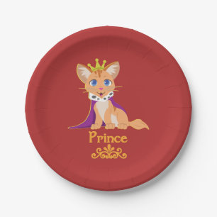 Prince Kitten Pappteller