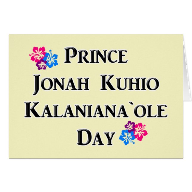 Prince Kūhiō Day (Hawaii) (Vorderseite (Horizontal))