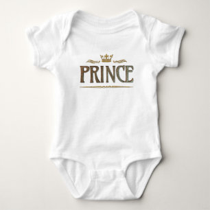 Prince Lettering - Große Mittelalterliche Königlic Baby Strampler