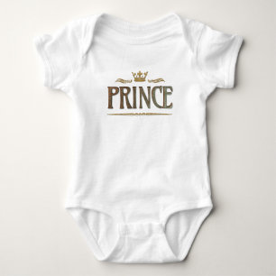 Prince Lettering - Große mittelalterliche Königskr Baby Strampler