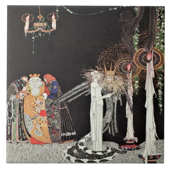 Prince Lindworm Fairytale Kay Nielson Fliese (Vorderseite)