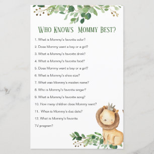 Prince Lion Greenery, der Mommy Best Game kennt