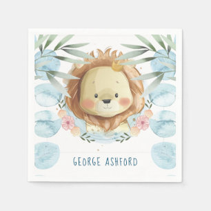 Prince Lion Illustration Personalisiert Serviette