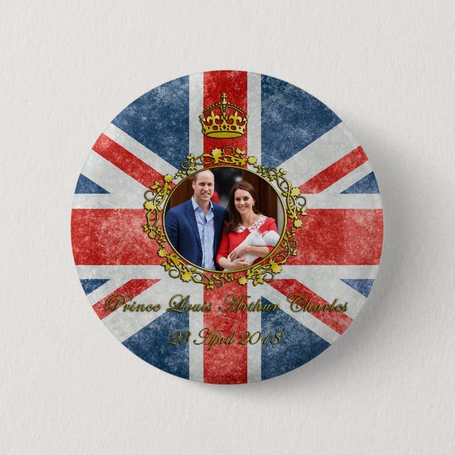 Prince Louis Arthur Charles Button (Vorderseite)