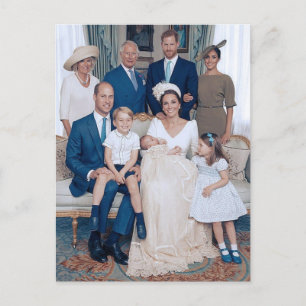 Prince Louis Christening July 2018 stylized Postkarte
