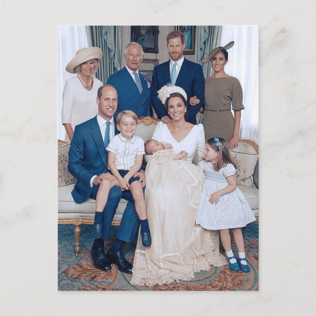 Prince Louis Christening July 2018 stylized Postkarte (Vorderseite)