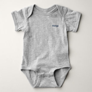 Prince Mammaprada Baby Bodysuit Gray Strampler