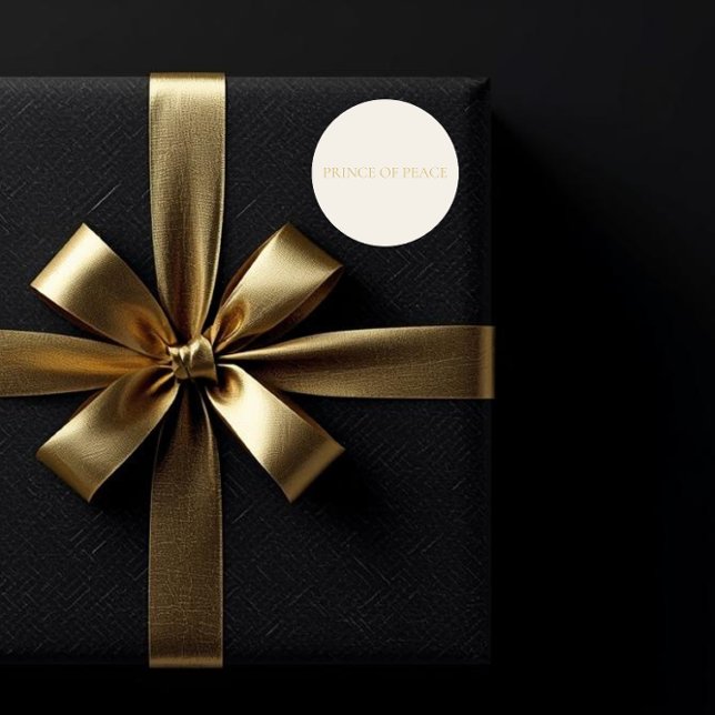 PRINCE OF PEACE Cream Christmas Sticker #2 (Von Creator hochgeladen)