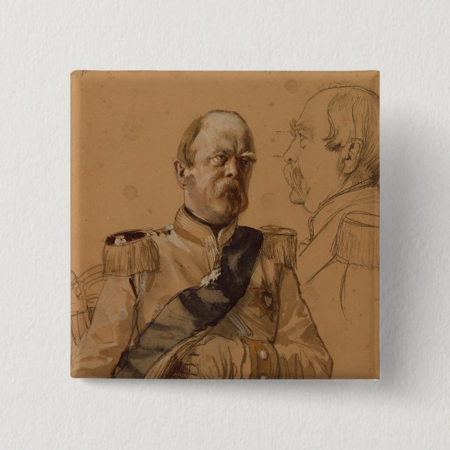 Prince Otto Von Bismarck Button (Vorderseite)