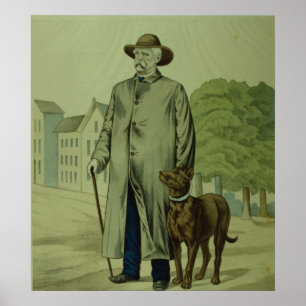 Prince Otto Von Bismarck in Friedrichsruh Poster