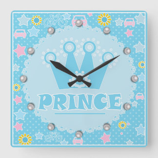 Prince Quadratische Wanduhr