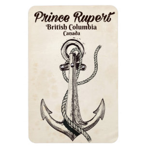 Prince Rupert, Britisches Kolumbien-Nautikposter Magnet