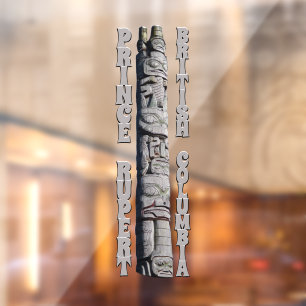 Prince Rupert Decal Canada Totem Pole Window Fensteraufkleber