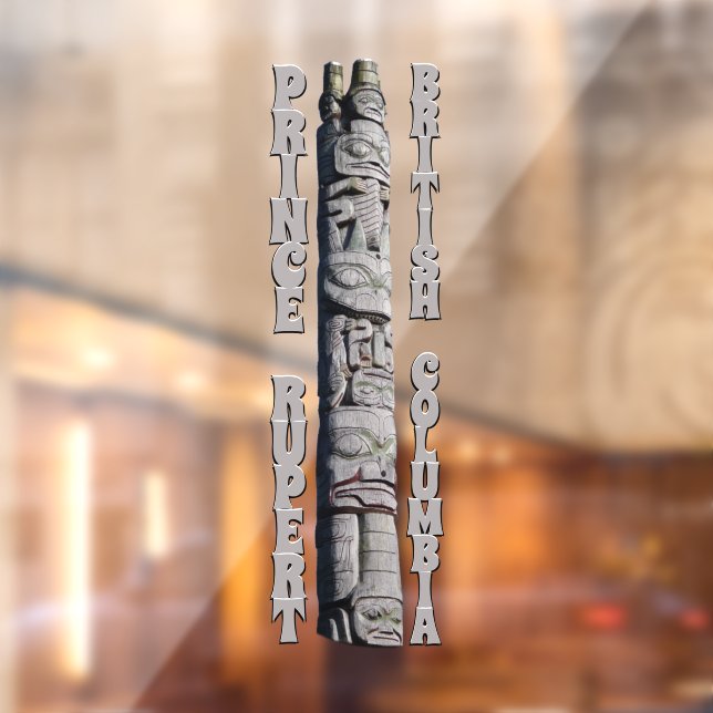 Prince Rupert Decal Canada Totem Pole Window Fensteraufkleber (Blatt 2)