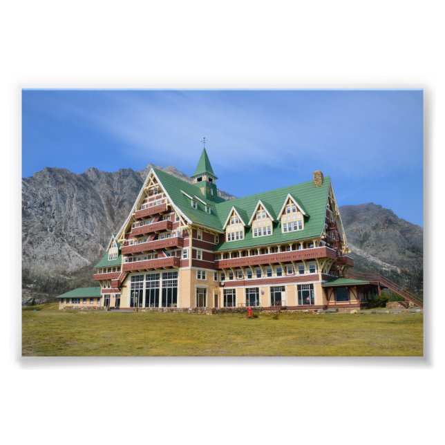 Prince Wales Hotel Waterton Seen Nationalpark Fotodruck (Vorne)