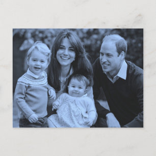 Prince William family Dec 2015 Postkarte