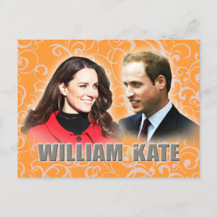 Prince William & Kate Middleton Postcard Postkarte