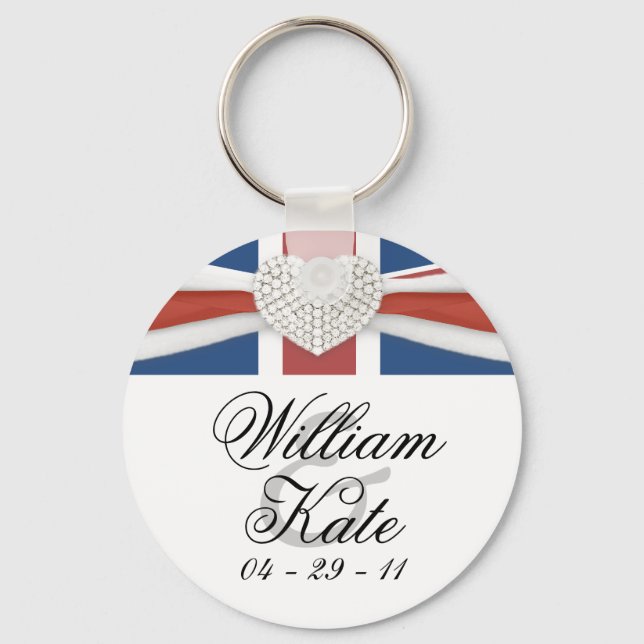 Prince William & Kate - Royal Wedding Souvenir Schlüsselanhänger (Vorderseite)