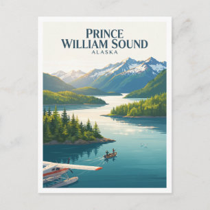 Prince William Sound Valdez Alaska Postkarte