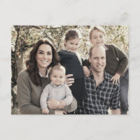 Prince William und Familie Dec 2018 stilisiert