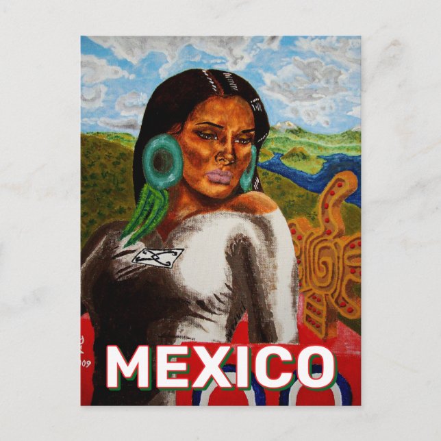 Princesa Atoztli de Culhuacan Postkarte (Vorderseite)