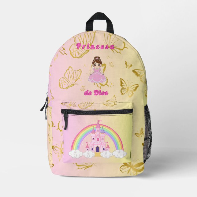 Princesa de Dios -edicion niñas  Bedruckter Rucksack (Vorderseite)