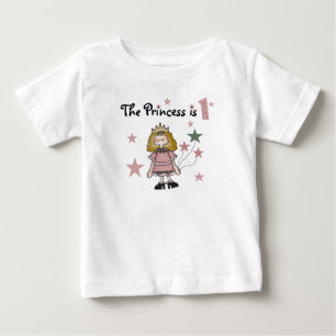 Princess 1. Geburtstag Baby T-shirt