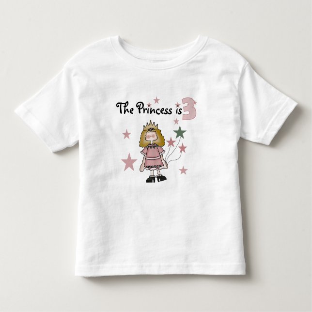 Princess 3. Geburtstagsgeschenke Kleinkind T-shirt (Vorderseite)