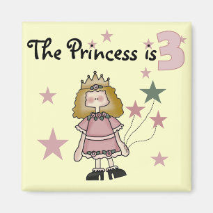 Princess 3. Geburtstagsgeschenke Magnet