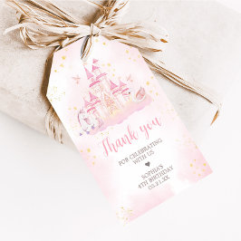 Princess 4. Geburtstags-Gastgeschenk Geschenkanhänger