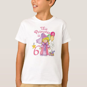 Princess 6. Geburtstag T-Shirt