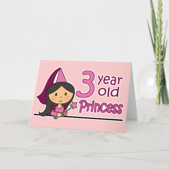 Princess Age 3 Karte (Vorderseite)
