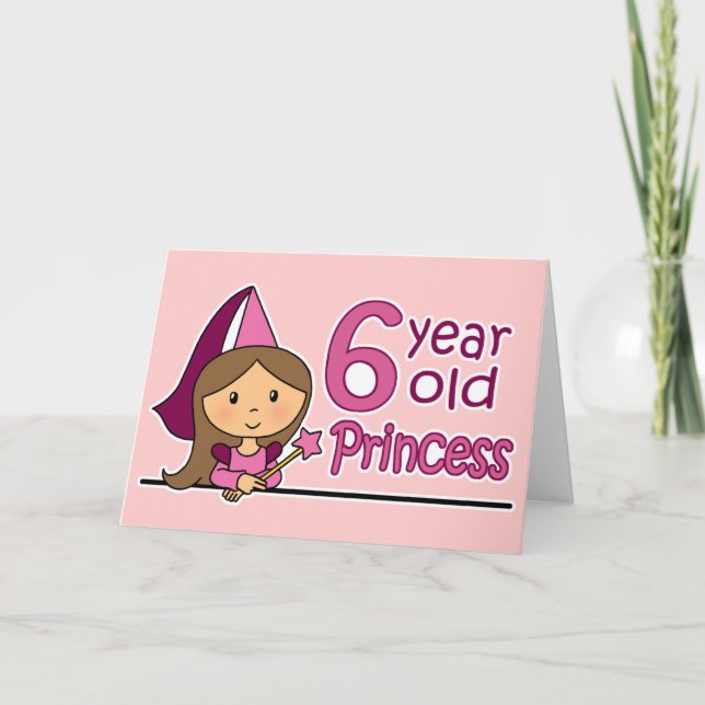 Princess Age 6 Karte (Vorderseite)