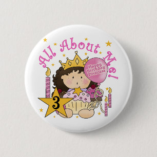 Princess All About Me 3. Geburtstagsgeschirr Button