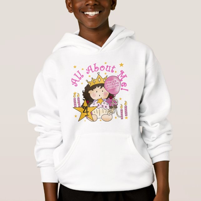 Princess All About Me 4. Birthday Tshirts (Vorderseite)