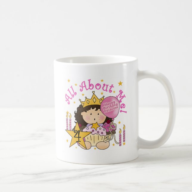 Princess All About Me 4. Birthday Tshirts Kaffeetasse (Rechts)