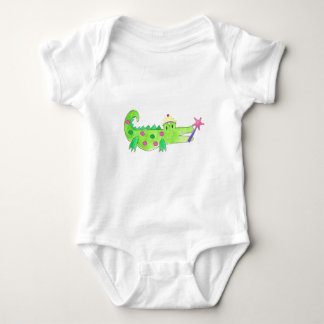 Princess Alligator Baby Strampler