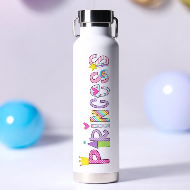Princess Alphabet farbenfroh Trinkflasche (Von Creator hochgeladen)