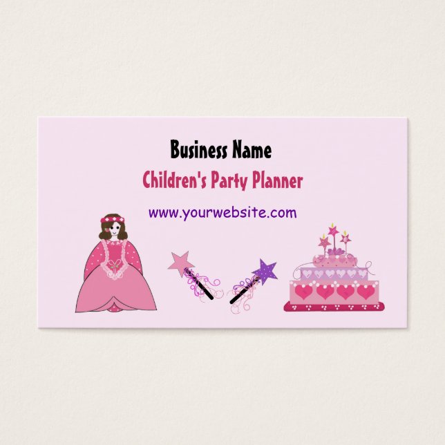 Princess and Cake Children's Party Planner (Vorderseite)